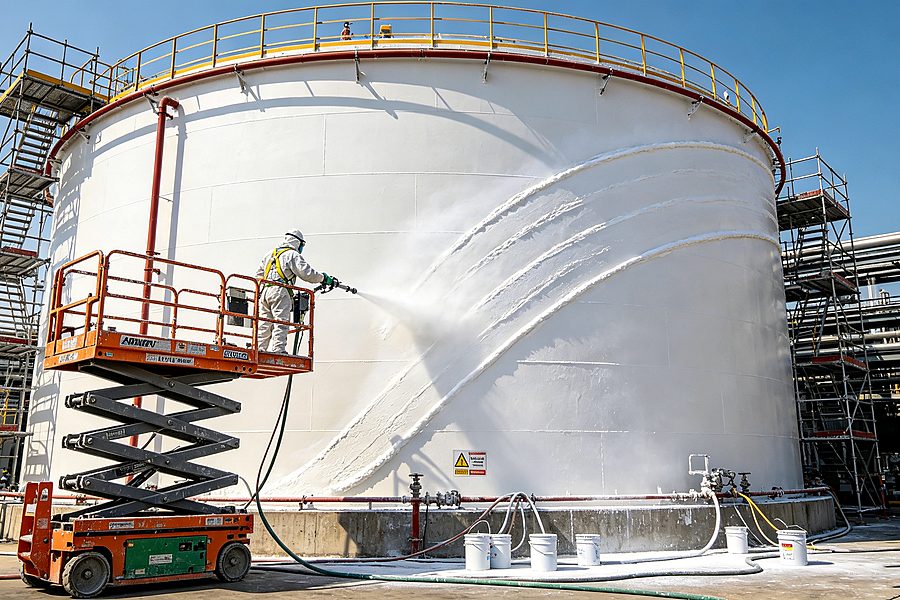 Aerogel thermal insulation coating for building roof, exterior wall and industrial pipeline energy-saving project photo