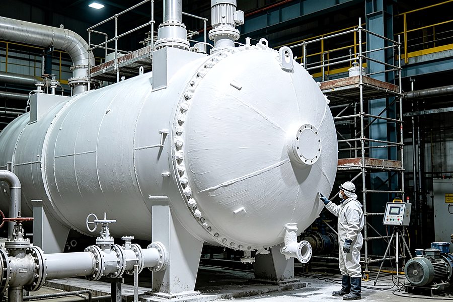 Aerogel thermal insulation coating for building roof, exterior wall and industrial pipeline energy-saving project photo