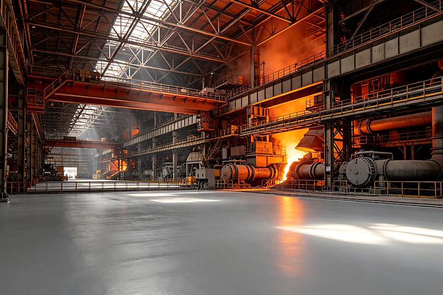 Waterborne anticorrosive coating applied on steel bridge, tank or metal equipment, real industrial project photo